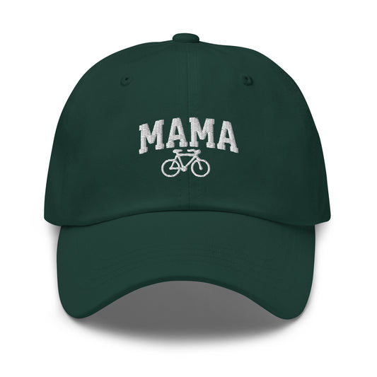 Cycling Mama and Bike Embroidered Hat