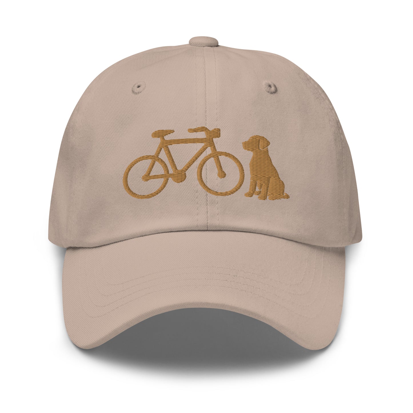 Bike and Dog Embroidered Hat