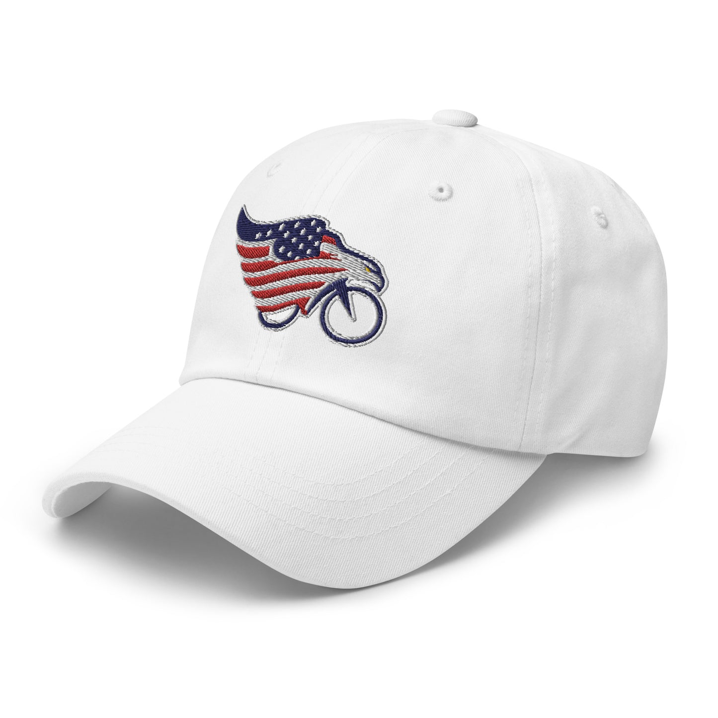 American Flag Eagle Bike Embroidered Hat