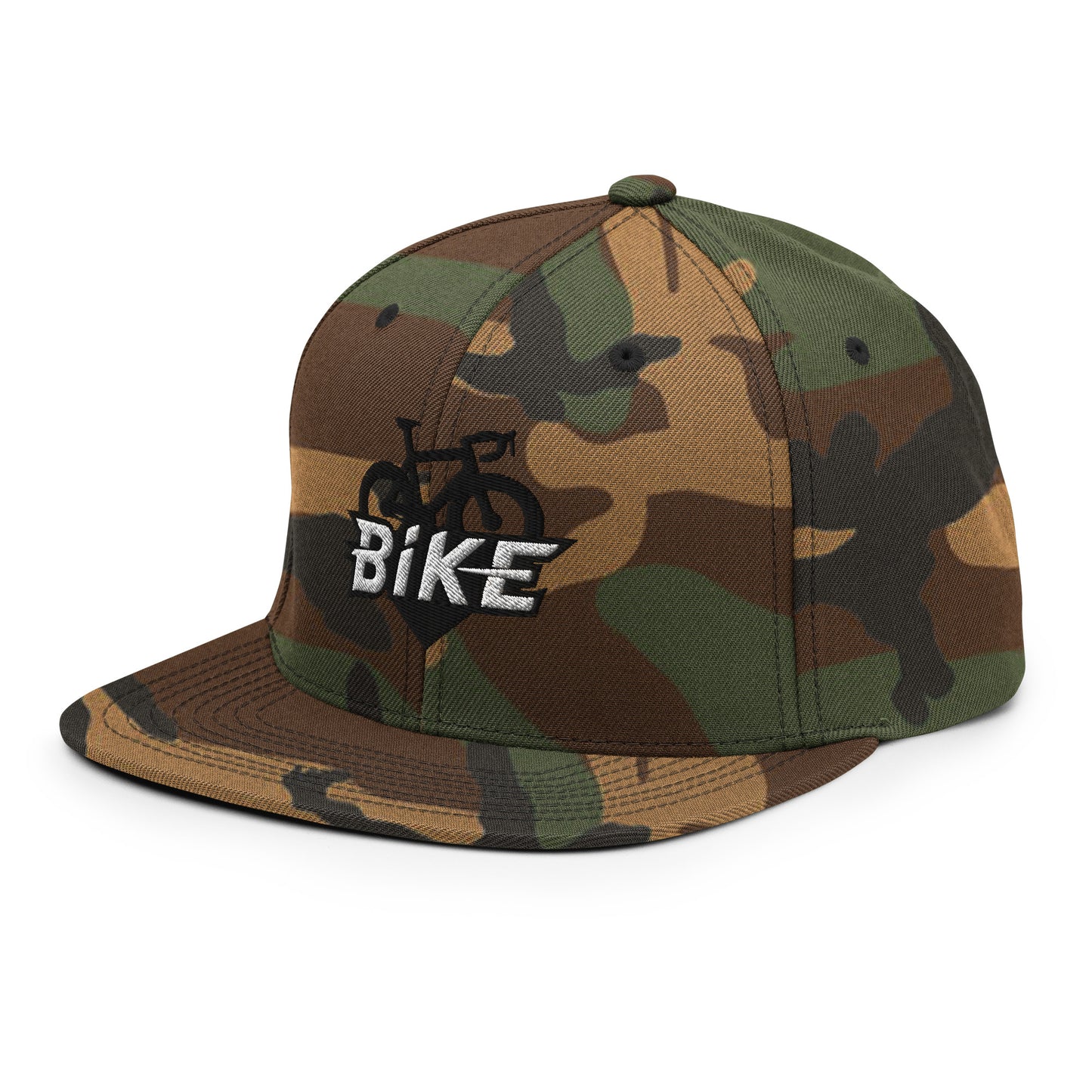 Race Bike Logo 3D Puff Embroidered Snapback Hat