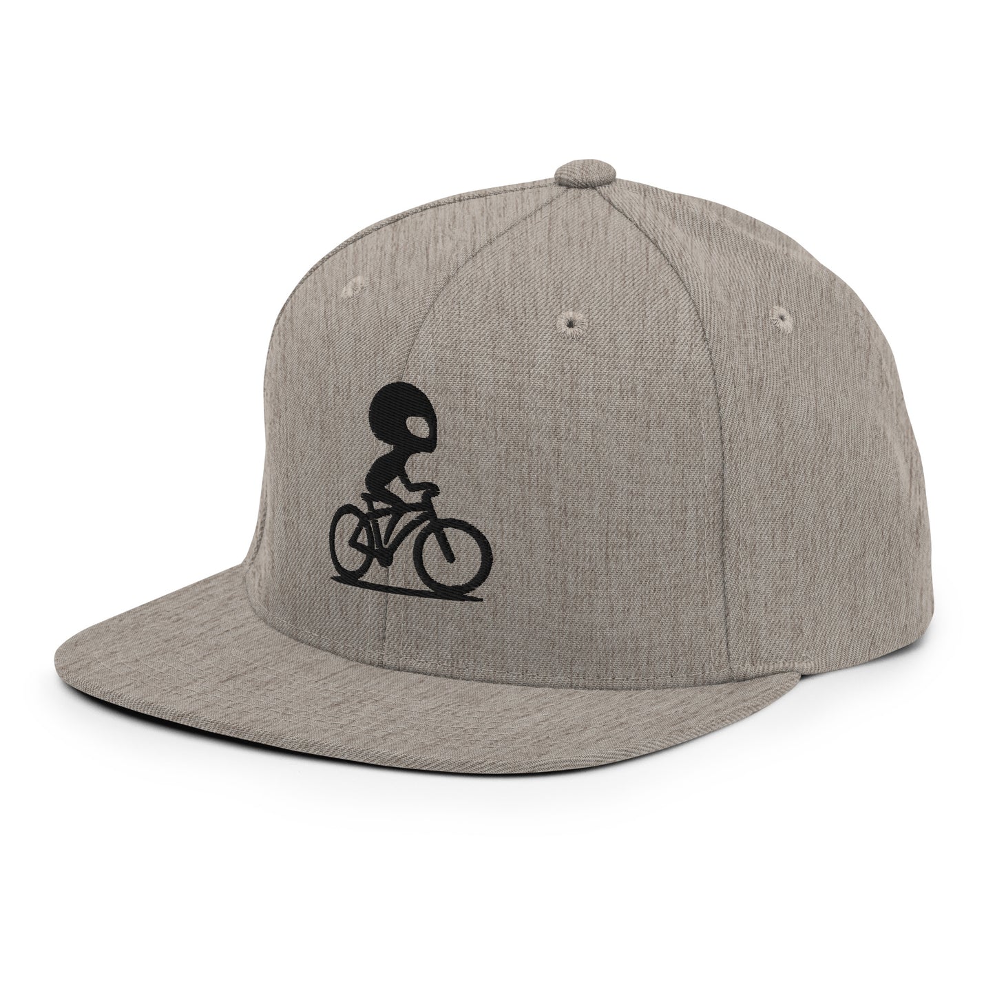 Alien Bike 3D Puff Embroidered Snapback Hat