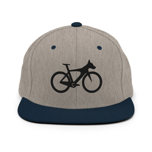 Cycle Canine 3D Puff Embroidered Snapback Hat