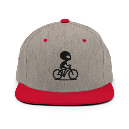 Alien Bike 3D Puff Embroidered Snapback Hat