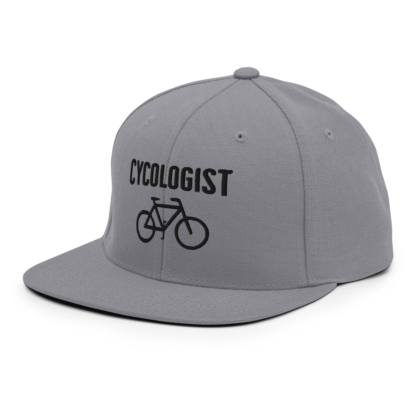 Cycologist 3D Puff Embroidered Snapback Hat