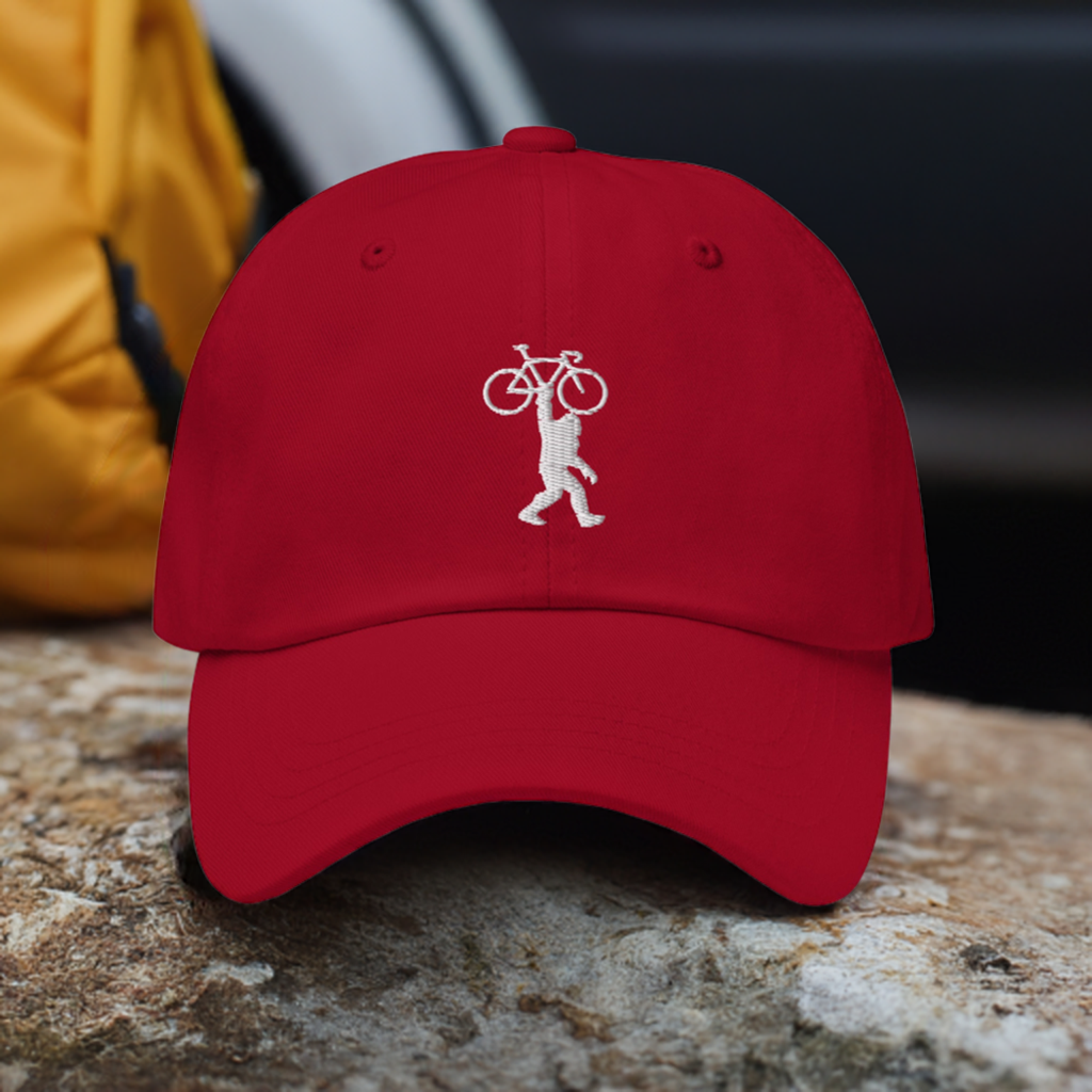 Bigfoot and Bike Embroidered Hat