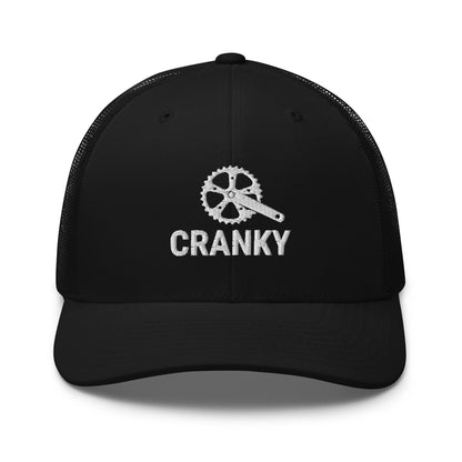 Funny Cranky Bike Lovers Embroidered Trucker Hat