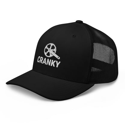 Funny Cranky Bike Lovers Embroidered Trucker Hat