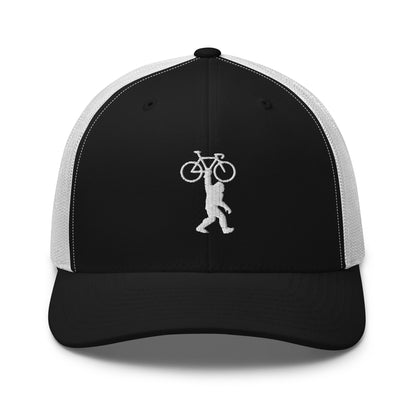 Bigfoot and Bike Embroidered Trucker Hat