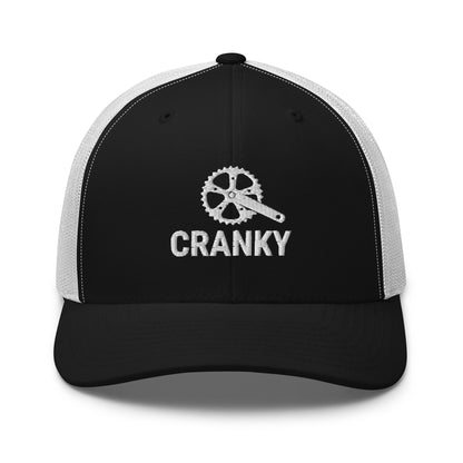 Funny Cranky Bike Lovers Embroidered Trucker Hat