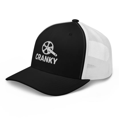 Funny Cranky Bike Lovers Embroidered Trucker Hat