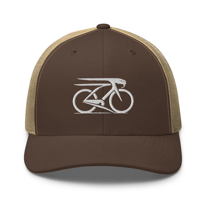 Cobra and Bike Embroidered Trucker Hat