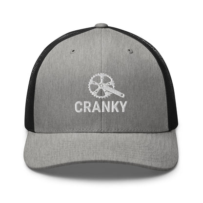 Funny Cranky Bike Lovers Embroidered Trucker Hat