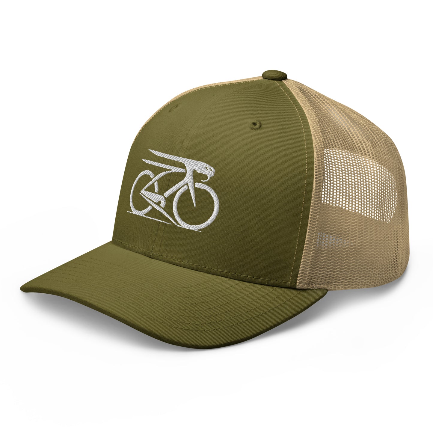 Cobra and Bike Embroidered Trucker Hat