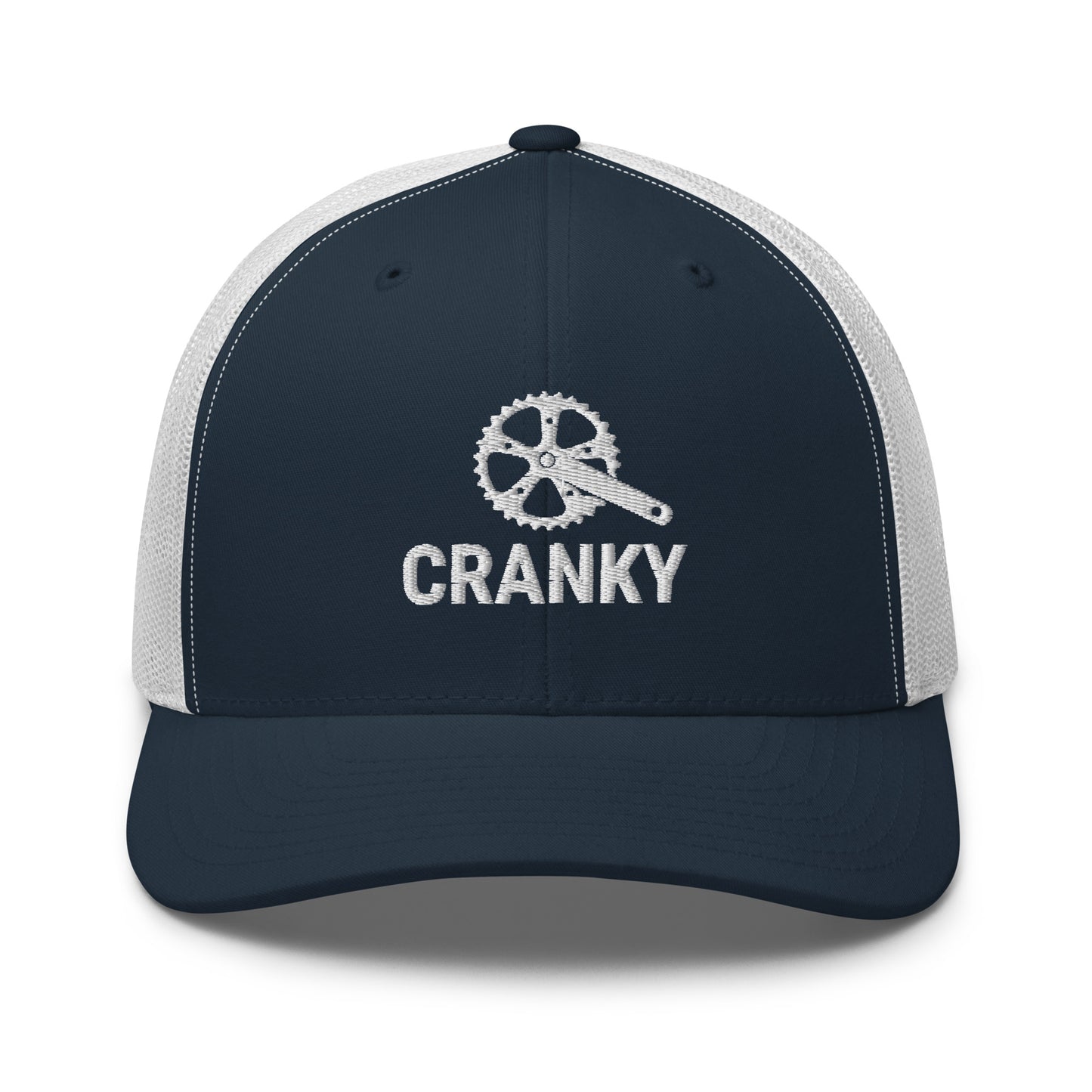 Funny Cranky Bike Lovers Embroidered Trucker Hat