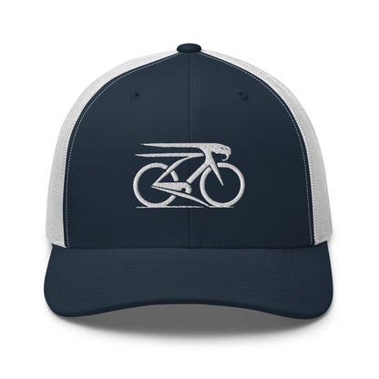 Cobra and Bike Embroidered Trucker Hat