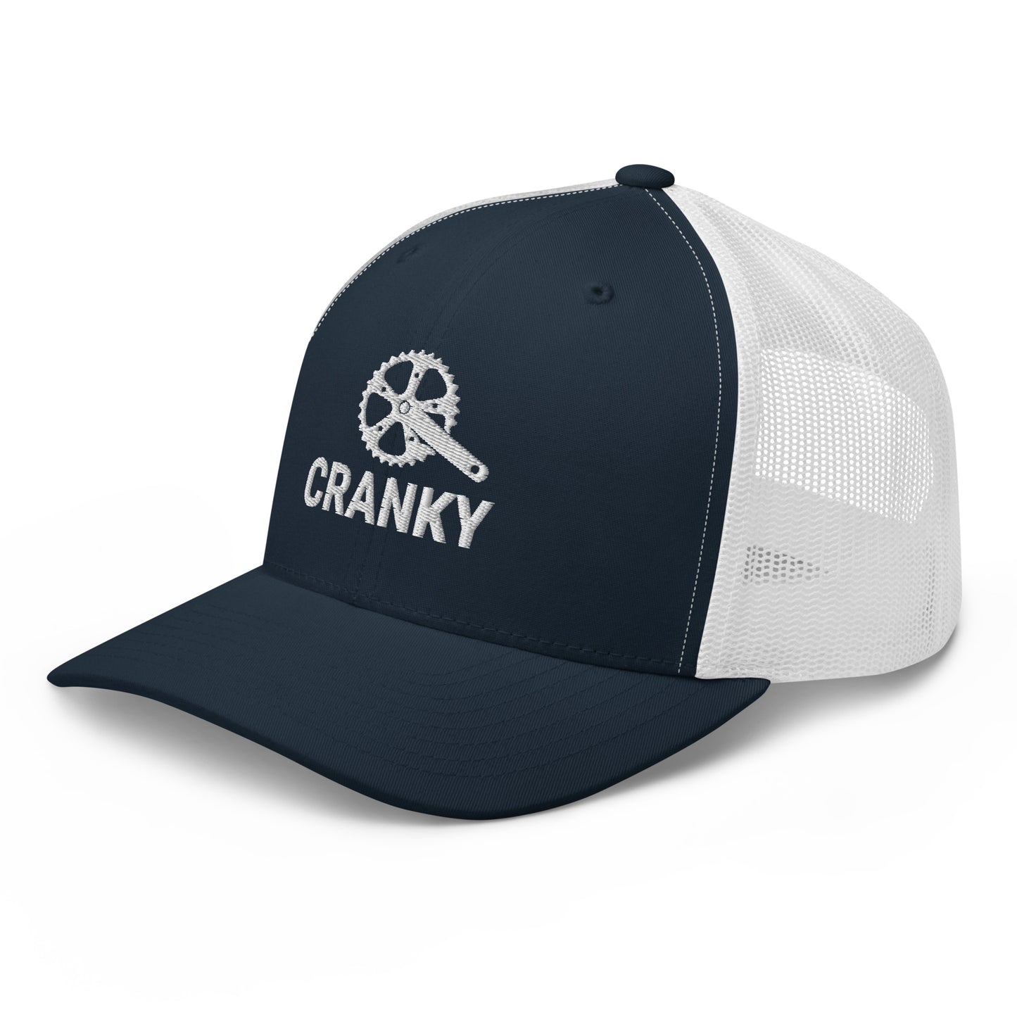 Funny Cranky Bike Lovers Embroidered Trucker Hat