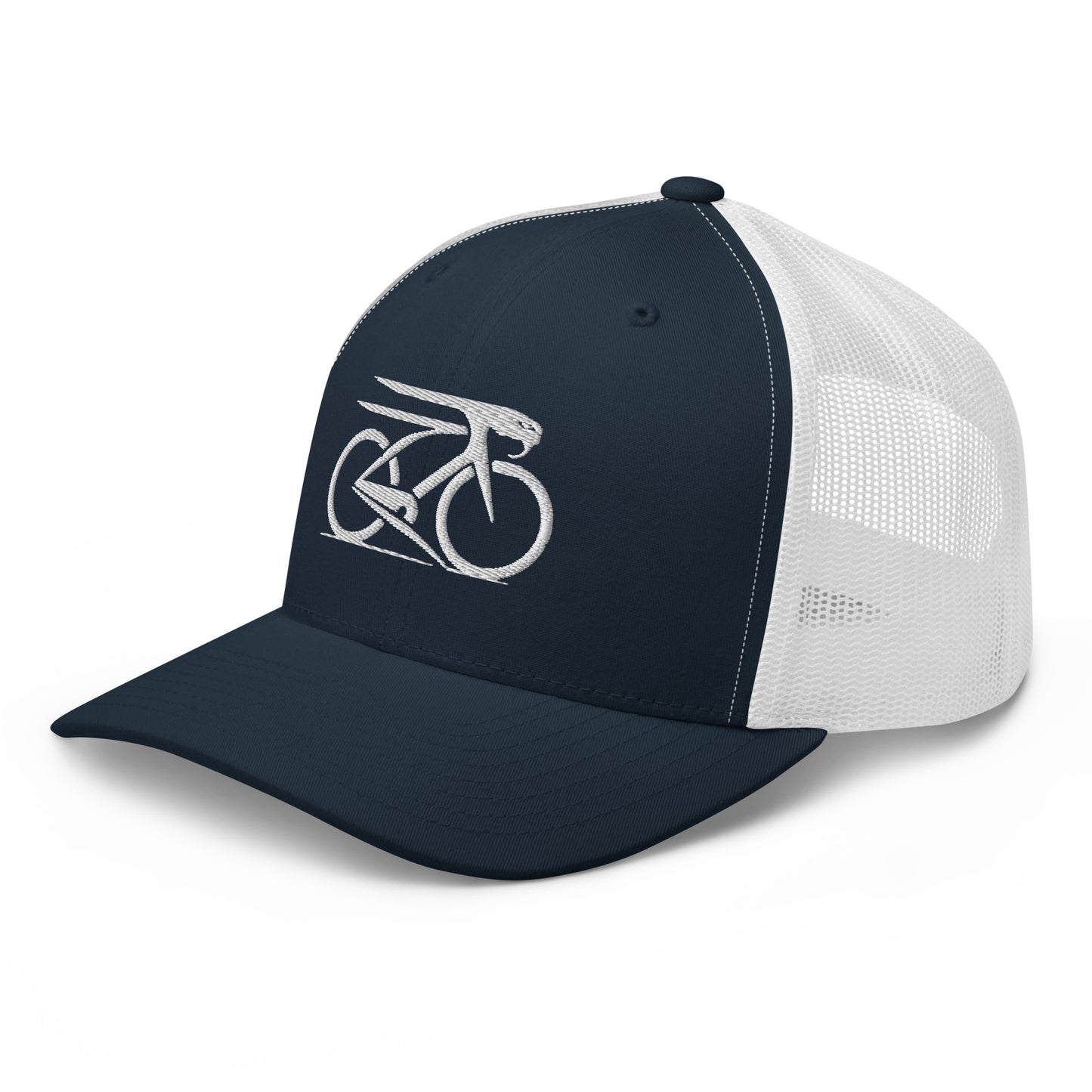 Cobra and Bike Embroidered Trucker Hat