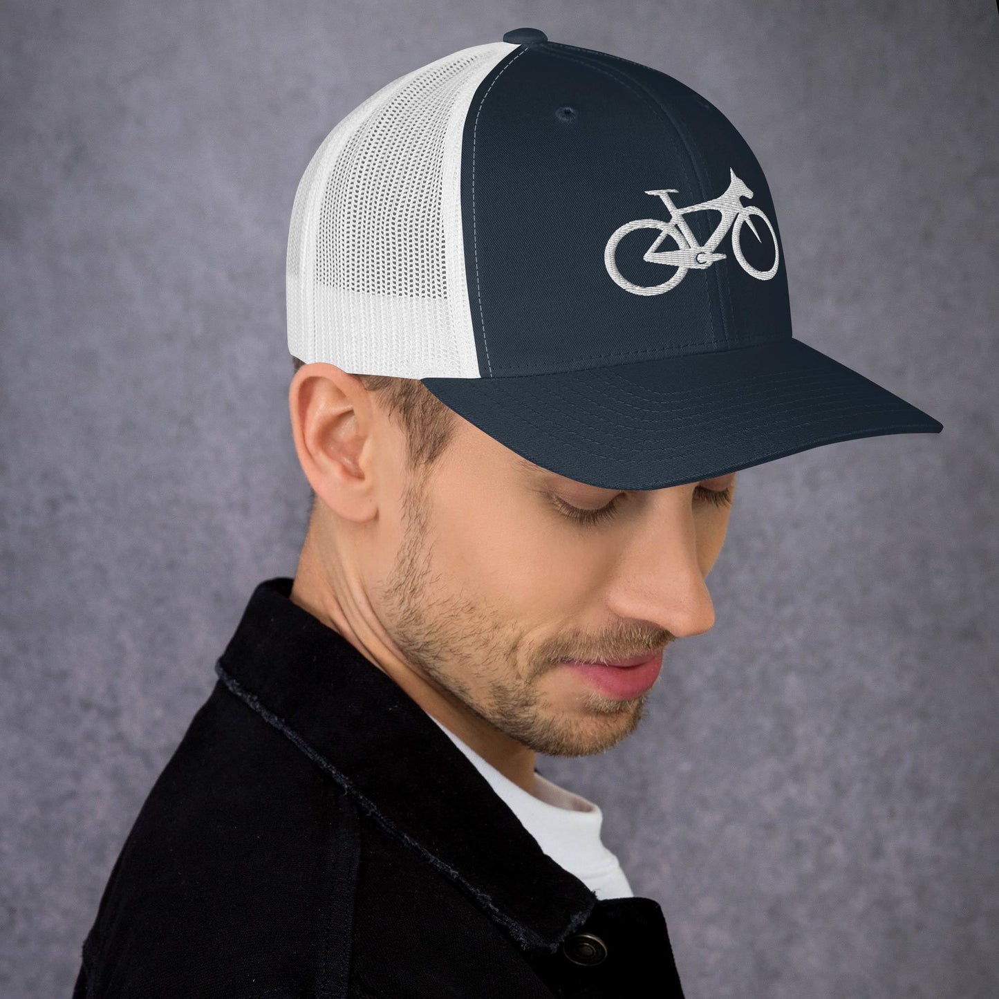 Bike Hound Embroidered Trucker Hat