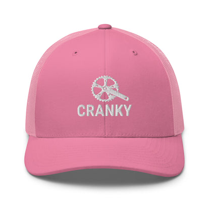 Funny Cranky Bike Lovers Embroidered Trucker Hat