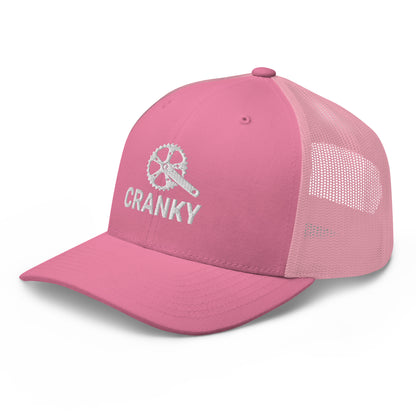 Funny Cranky Bike Lovers Embroidered Trucker Hat