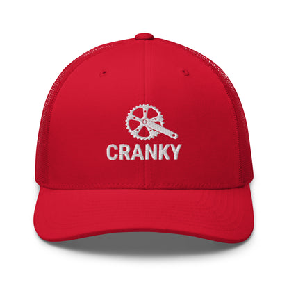 Funny Cranky Bike Lovers Embroidered Trucker Hat