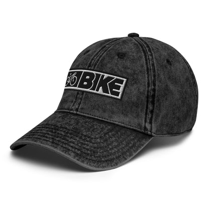 Bike Horizontal Insignia Vintage Cotton Twill Hat