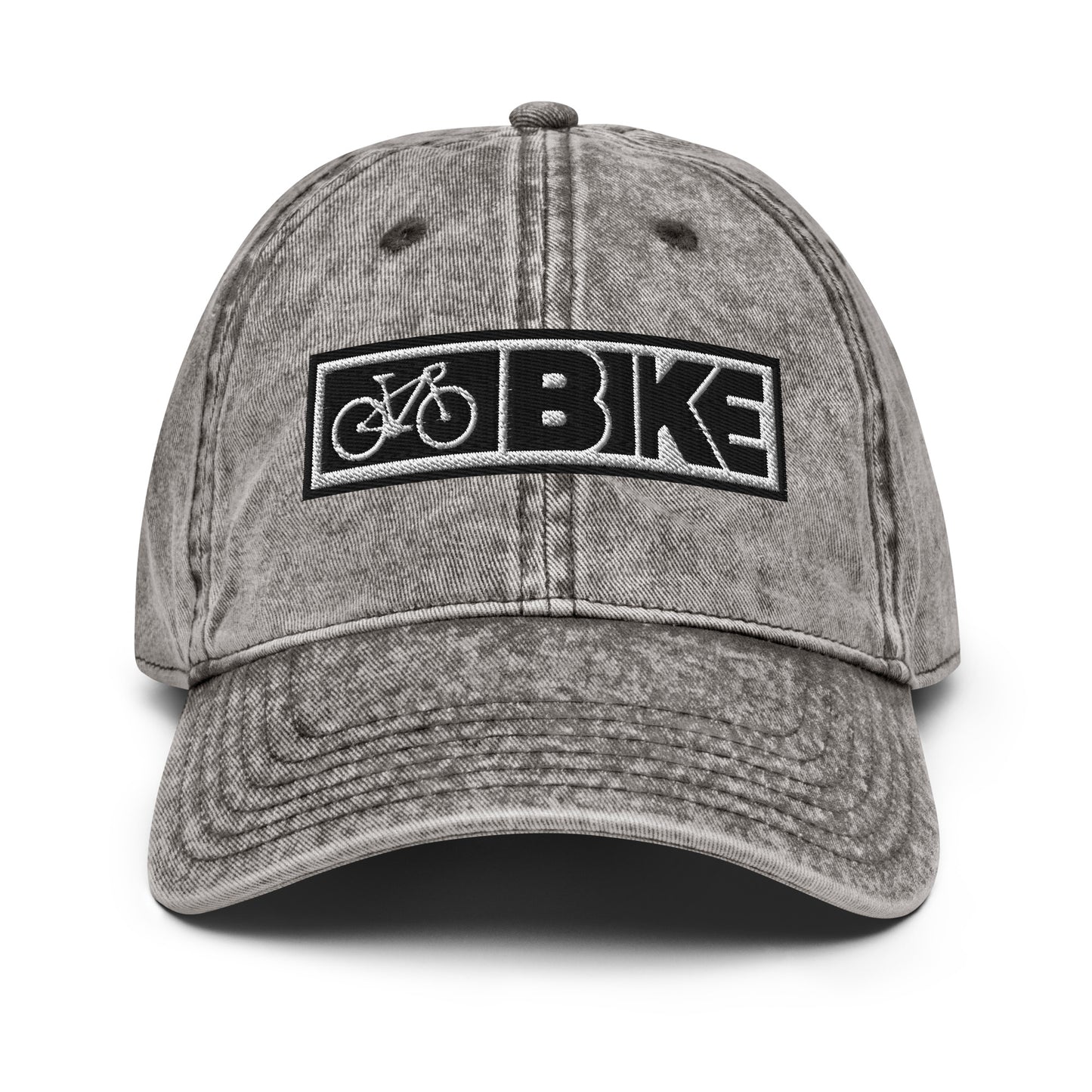 Bike Horizontal Insignia Vintage Cotton Twill Hat