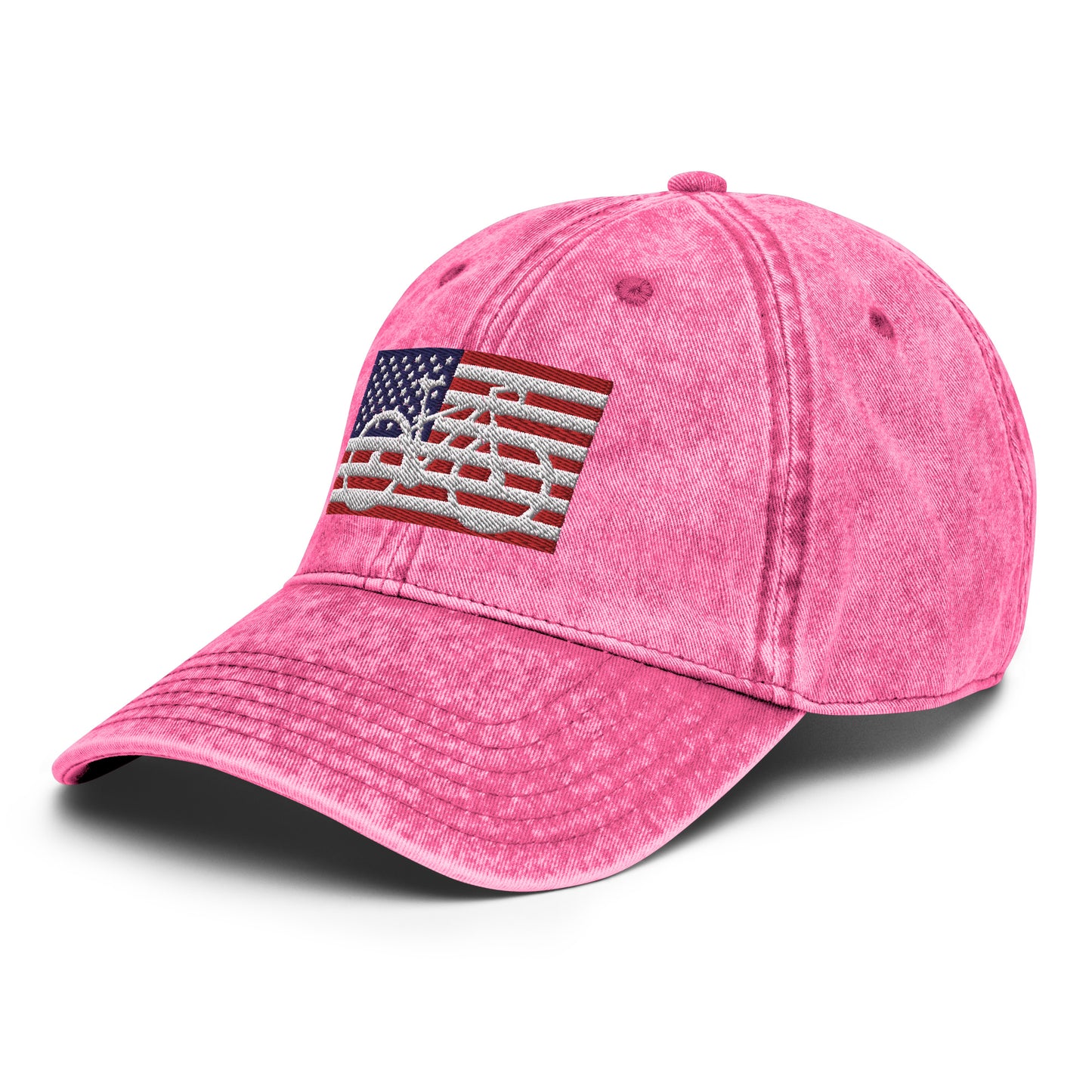 Bike American Flag Vintage Cotton Twill Hat