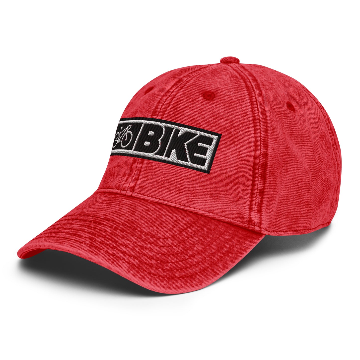 Bike Horizontal Insignia Vintage Cotton Twill Hat