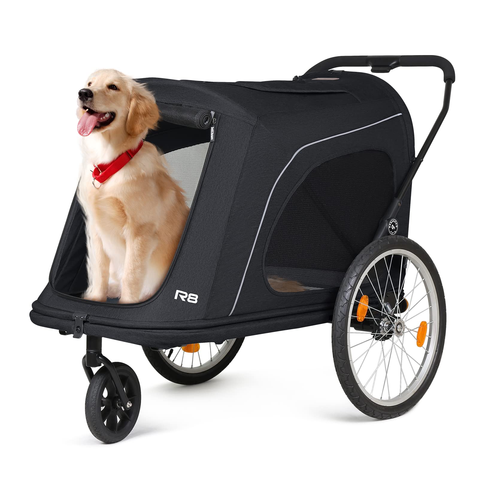Beberoad Pets R8 Luxury Foldable Pet Stroller & Trailer 7