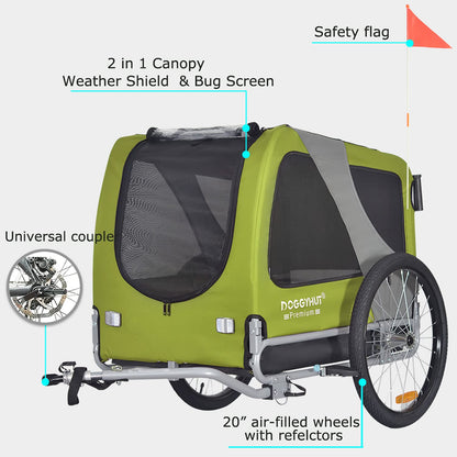 Doggyhut Premium Pet Bike Trailer & Stroller 6