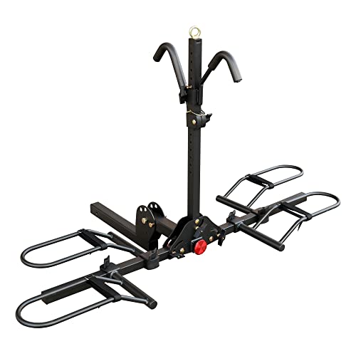 Young 200 lb 2-Bike Rack Hitch Mount Platform Style for Cars 1
